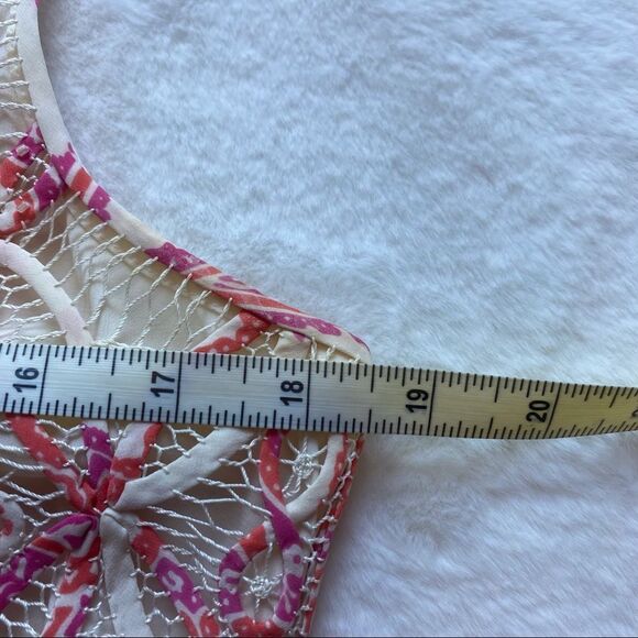 Sigrid Olsen Knitted By Hand Silk Sleeveless Top with Sequins and Beads Size S - Picture 12 of 13